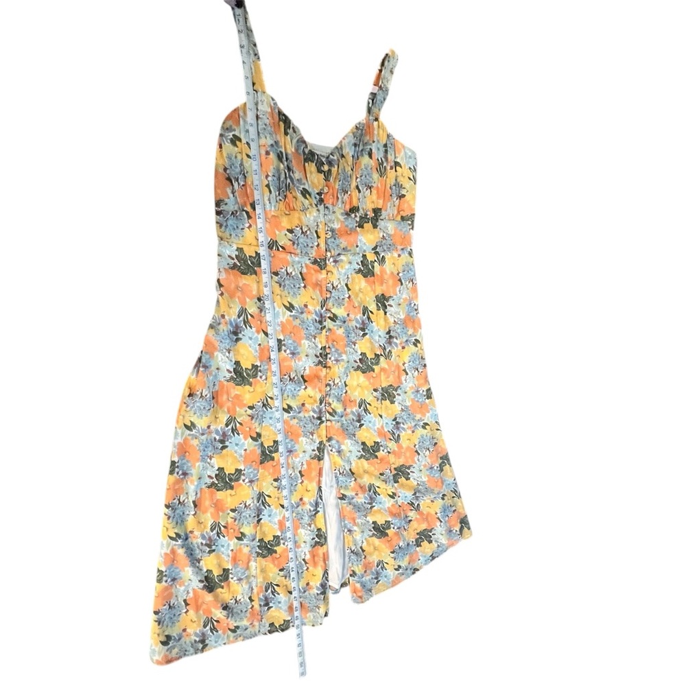 Abercrombie & Fitch Vibrant Floral Maxi Dress - Orange and Blue - Picture 9 of 12